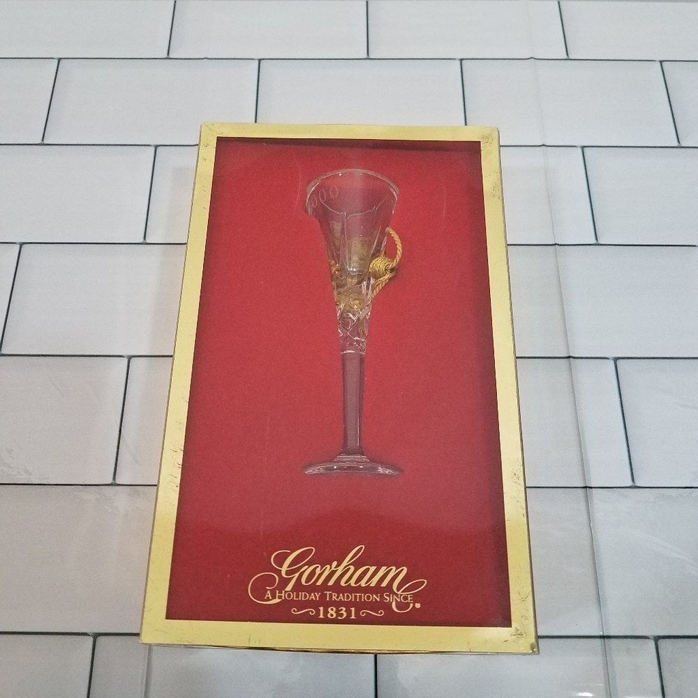 Gorham Crystal 2000 Lady Ann Flute Ornament